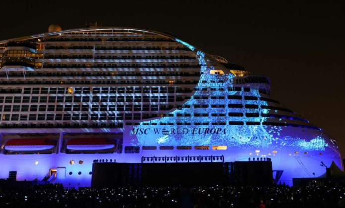A view of the MSC World Europa cruise ship in Qatar ahead of the FIFA World Cup. GIUSEPPE CACACE/AFP via Getty Images A view of the MSC World Europa cruise ship in Qatar ahead of the FIFA World Cup. GIUSEPPE CACACE/AFP via Getty Images
