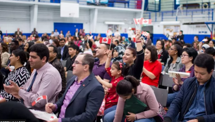 About one in four Canadians came to the country as an immigrant About one in four Canadians came to the country as an immigrant