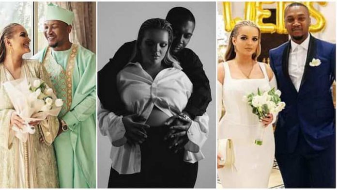 Shafik Mahama and his Algerian wife, Asma, have welcomed their first child Photo source: @azzzyyyy Shafik Mahama and his Algerian wife, Asma, have welcomed their first child Photo source: @azzzyyyy