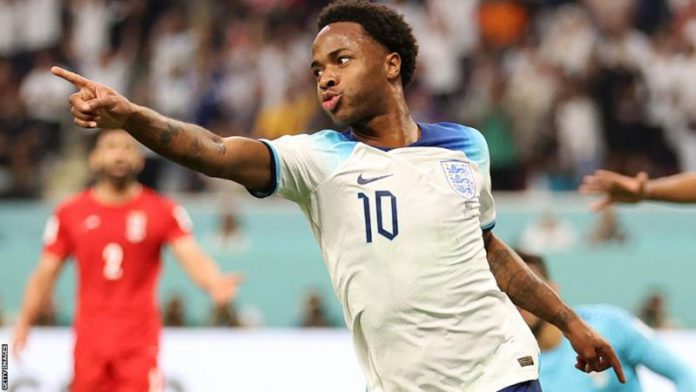 Raheem Sterling scored in England's opening game of the World Cup - a 6-2 victory over Iran Raheem Sterling scored in England's opening game of the World Cup - a 6-2 victory over Iran