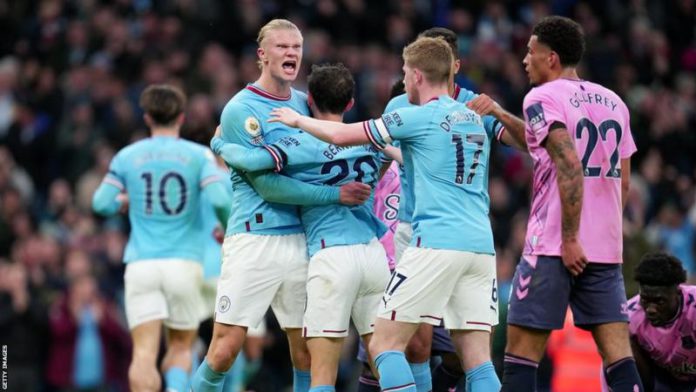 Haaland's goal was his 21st of the Premier League campaign and 27th in all competitions this season Haaland's goal was his 21st of the Premier League campaign and 27th in all competitions this season