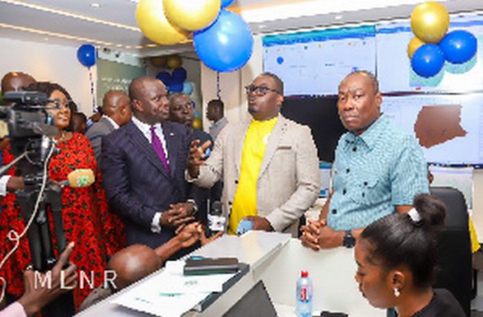 Lands Minister, Abu Jinapor has commended Minerals Commission for establishing a control centrey) Lands Minister, Abu Jinapor has commended Minerals Commission for establishing a control centre
