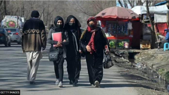 Female students in the capital - Kabul University and others reopened in the spring following the Taliban takeover Female students in the capital - Kabul University and others reopened in the spring following the Taliban takeover