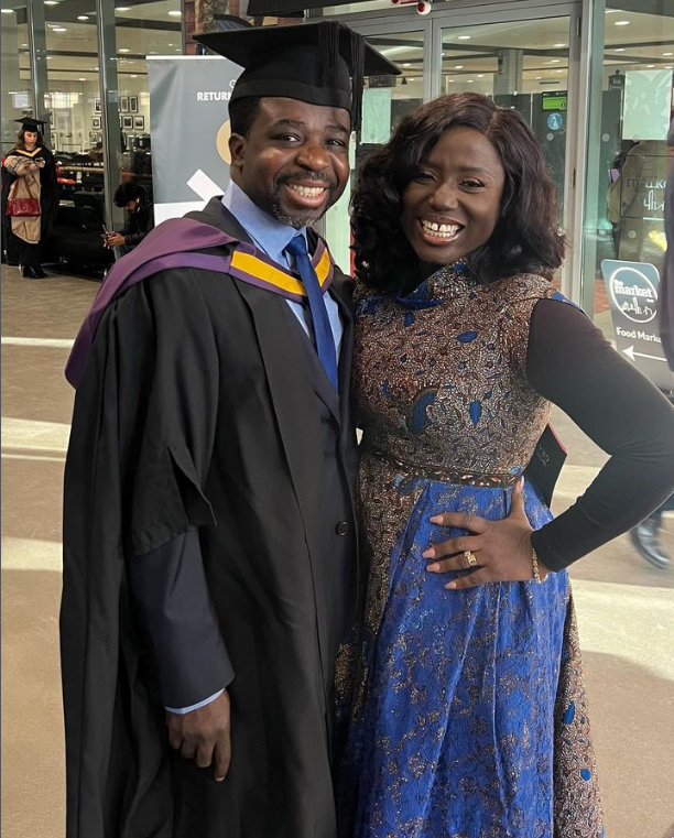 Diana Hamilton celebrates husband as he bags Master of Laws