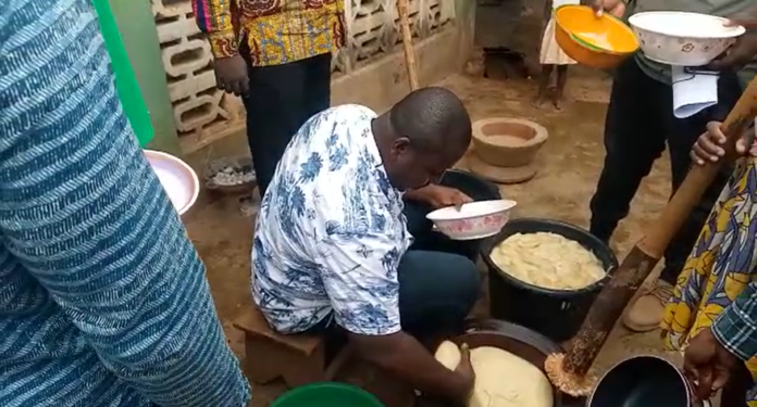 38th Farmers' Day: Ahafo farmers commence day with fufu galore