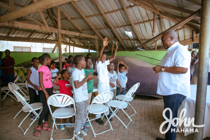 John Mahama fêtes children at orphanages to mark his 64th birthday