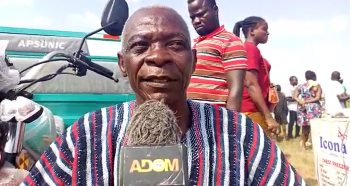 55-year-old physically challenged wins best farmer in Krachi West