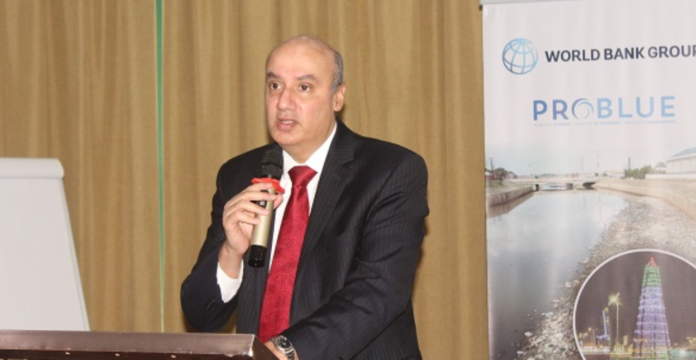 • Mr Dhruval Sahai (inset) addressing participants at the programme Photo: Ebo Gorman
