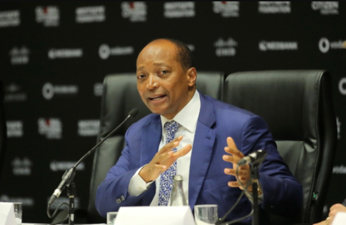 JOHANNESBURG, SOUTH AFRICA - JULY 09: Patrice Motsepe of the Motsepe Foundation speaks during the press conference for the Global Citizen Festival: Mandela 100 at Sandton Convention Center on July 9, 2018 in Johannesburg, South Africa. (Photo by Jemal Countess/Getty Images for Global Citizen)