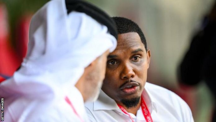 Samuel Eto'o helped Cameroon to two successive Africa Cup of Nations in 2000 and 2002 and is the tournament's record scorer with 18 goals Samuel Eto'o helped Cameroon to two successive Africa Cup of Nations in 2000 and 2002 and is the tournament's record scorer with 18 goals