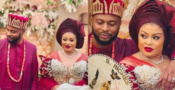 Nigerian actress, Nkiru Sylvanus and husband Nigerian actress, Nkiru Sylvanus and husband