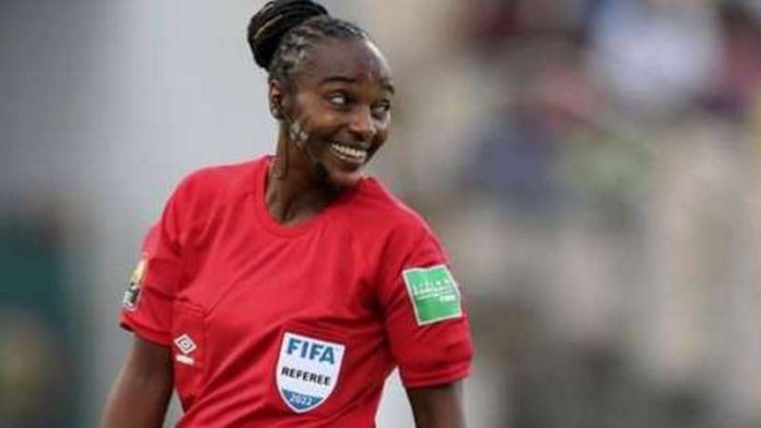 Salima Mukansanga is a pioneering football official Salima Mukansanga is a pioneering football official