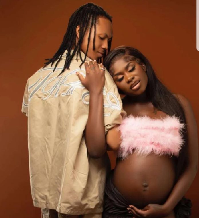 Pregnant Yaa Jackson and her baby father