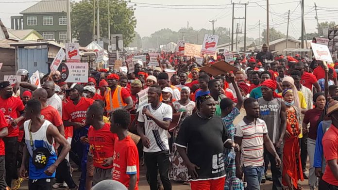 Oliver Barker-Vormawor, others demonstrate over 1992 constitution in Tamale