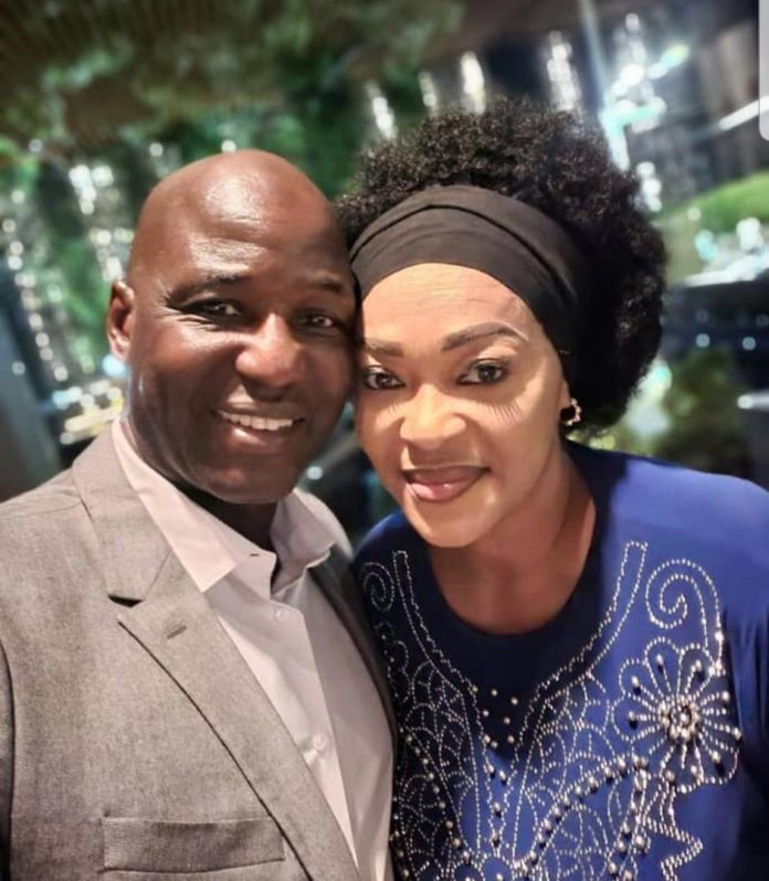 Anthony Baffoe and his wife, Kalsoume Sinare