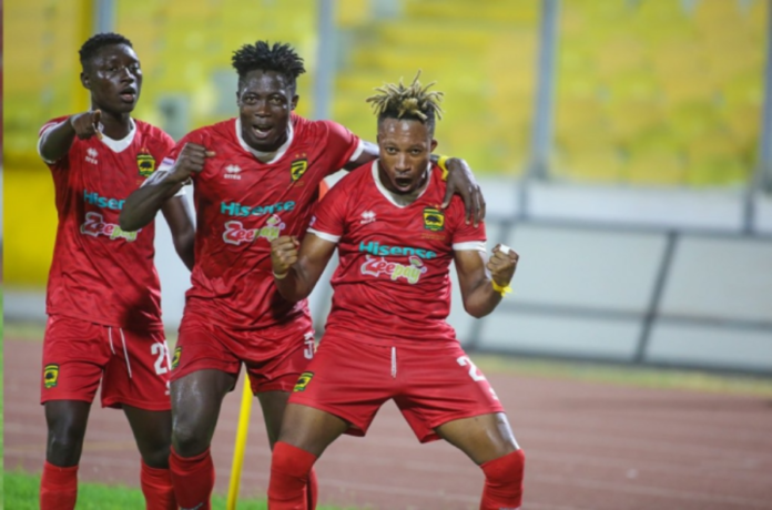 Asante Kotoko players celebrate Asante Kotoko players celebrate