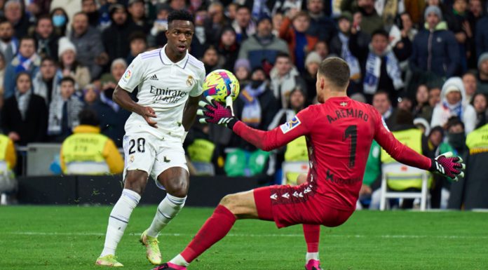 Vinicius Junior denied by Real Sociedad keeper Alex Remiro © Getty Images Vinicius Junior denied by Real Sociedad keeper Alex Remiro © Getty Images