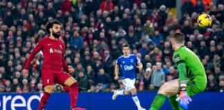 Mohamed Salah has been involved in 100 Premier League goals at Anfield (71 goals, 29 assists) in 104 appearance there