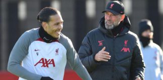 Virgil van Dijk has not played in Liverpool's past seven matches