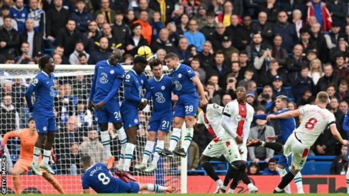 Only David Beckham has scored more direct free-kick goals in the Premier League than James Ward-Prowse Only David Beckham has scored more direct free-kick goals in the Premier League than James Ward-Prowse