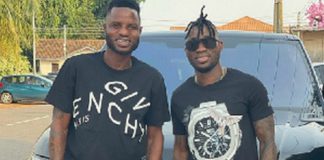 Mubarak Wakaso(L) and Christian Atsu(R)