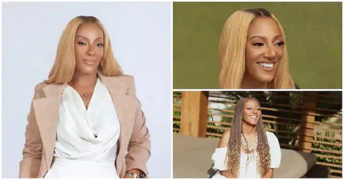 Ghanaian beauty entrepreneur Valerie Obaze looks good in white outfits. source: @fashiongurughana Ghanaian beauty entrepreneur Valerie Obaze looks good in white outfits. source: @fashiongurughana