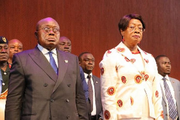 Nana Addo Dankwa Akufo-Addo and retired CJ Sophia Akuffo Nana Addo Dankwa Akufo-Addo and retired CJ Sophia Akuffo