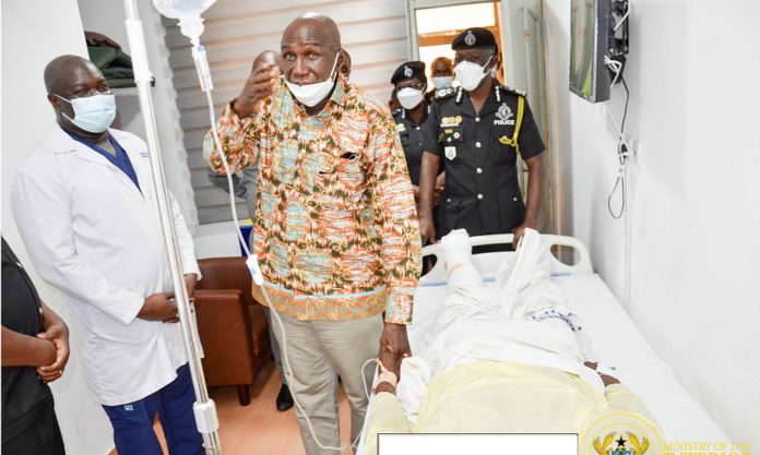 Interior Minister at the police hospital