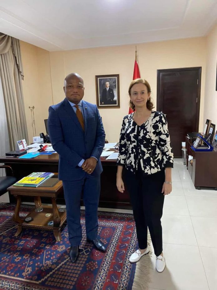 North Tongu MP with Turkish Ambassador to Ghana