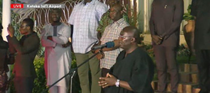Bawumia speaking at Atsu's homecoming