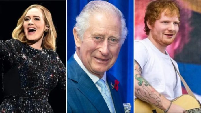 Adele Ed Sheeran King Charles