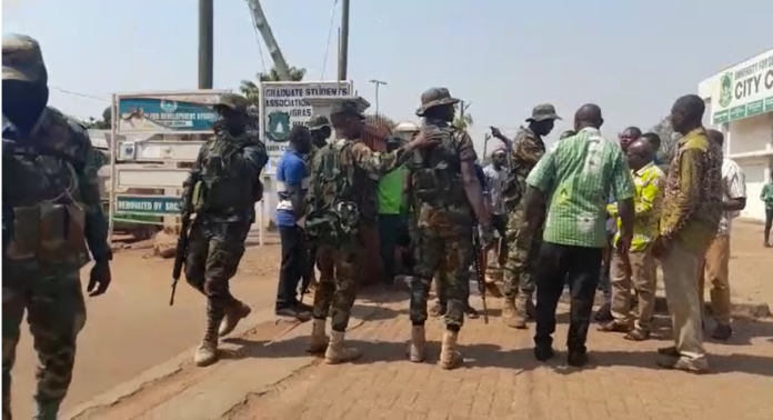 Military men intervene after UDS security hold NEDCo staff hostage