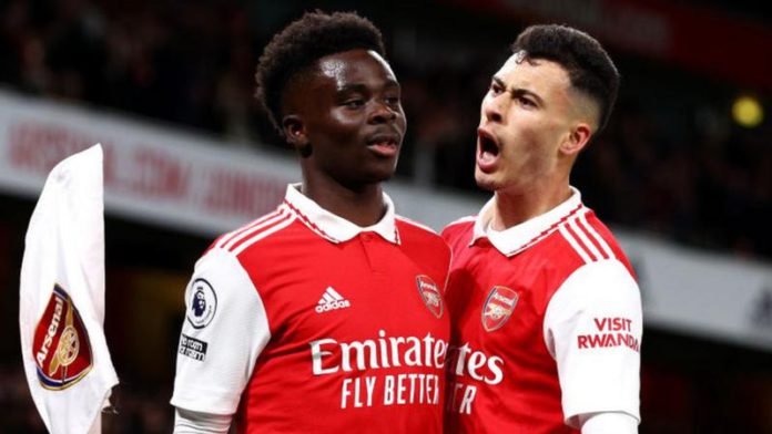 Bukayo Saka and Gabriel Martinelli were on the scoresheet for Arsenal Bukayo Saka and Gabriel Martinelli were on the scoresheet for Arsenal