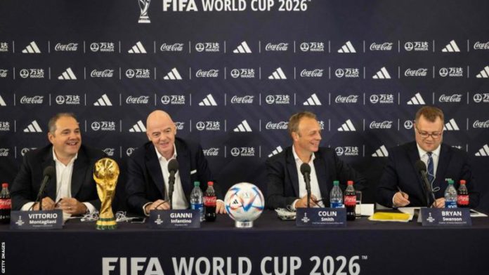 The 2026 World Cup will take place in Canada, Mexico and the USA The 2026 World Cup will take place in Canada, Mexico and the USA
