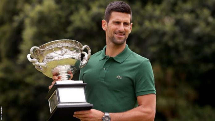 Novak Djokovic won a record-extending 10th Australian Open in January Novak Djokovic won a record-extending 10th Australian Open in January