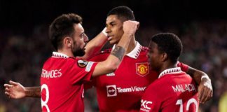 Marcus Rashford has scored six goals in the Europa League this season