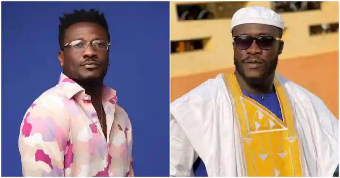Dr Likee (right) and Asamoah Gyan (left) in photos. Photo Source: @official_ras_nene Dr Likee (right) and Asamoah Gyan (left) in photos. Photo Source: @official_ras_nene