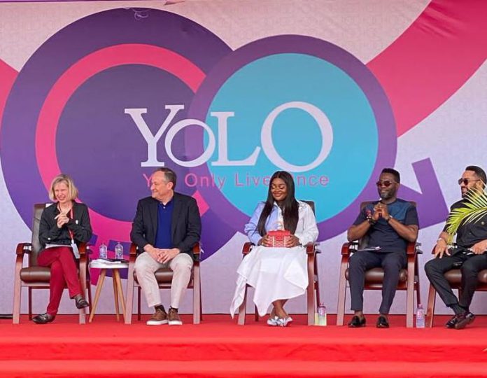 US Second Gentleman joins Jackie Appiah, Majid for YOLO youth meeting