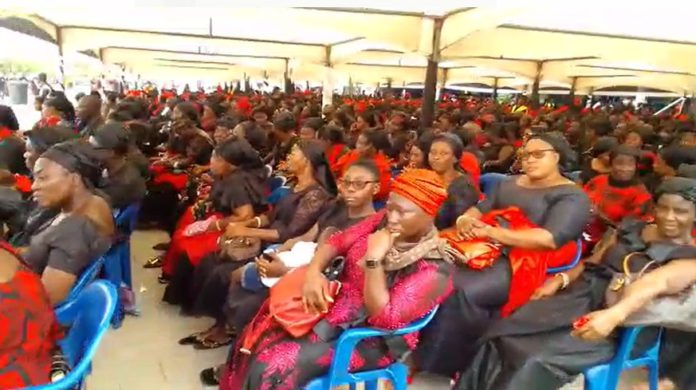 Massive crowd at Rev Anthony Kwadwo Boakye's one week observation
