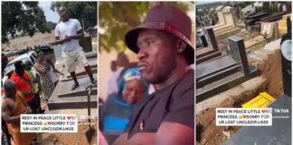 Ras Nene buries daughter. Photo Source: @gyenyame4ever