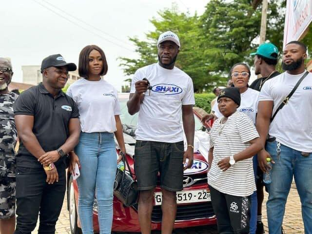 Shatta Wale gifts Dr Likee a saloon car