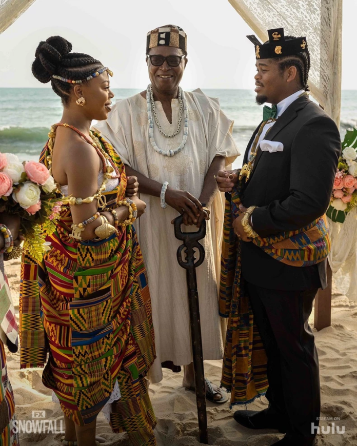 Snowfall: David Dontoh stars in popular American series as lead casts rock Kente