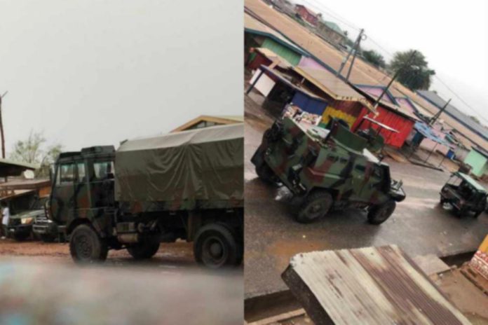 Soldiers in Ashaiman