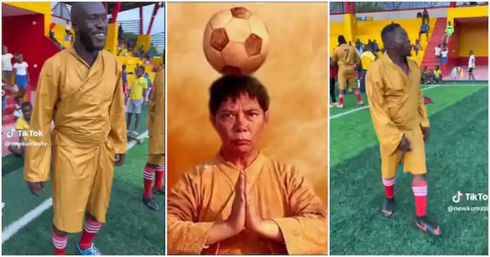 Ras Nene and crew shoot Shaolin Soccer movie Photo Source: newkumasitv Ras Nene and crew shoot Shaolin Soccer movie Photo Source: newkumasitv