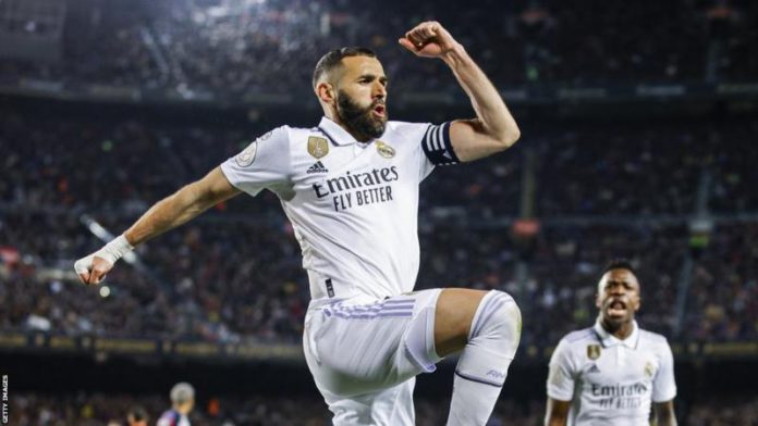Karim Benzema's second hat-trick in two games sent Real Madrid into the Copa del Rey final Karim Benzema's second hat-trick in two games sent Real Madrid into the Copa del Rey final