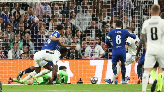 Real Madrid had eight attempts on target in the first half at the Bernabeu Real Madrid had eight attempts on target in the first half at the Bernabeu