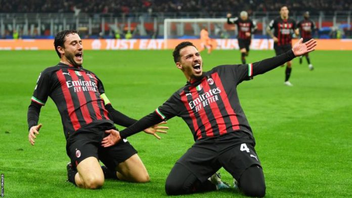 Ismael Bennacer's goal was his first in the Champions League Ismael Bennacer's goal was his first in the Champions League