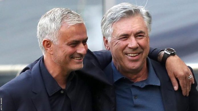 Mourinho and Ancelotti have managed teams in England, Italy and Spain Mourinho and Ancelotti have managed teams in England, Italy and Spain