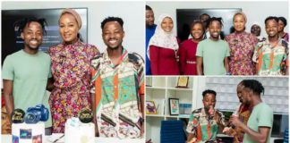 Ghana's Second Lady Samira Bawumia celebrates twin photographers on their birthday. Photo Source: @twinsdntbeg