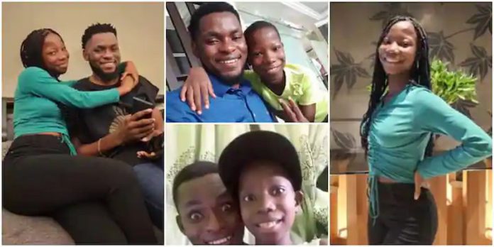Pictures of Emmanuella and Mark Angel Credit: @markangelcomedy Pictures of Emmanuella and Mark Angel Credit: @markangelcomedy